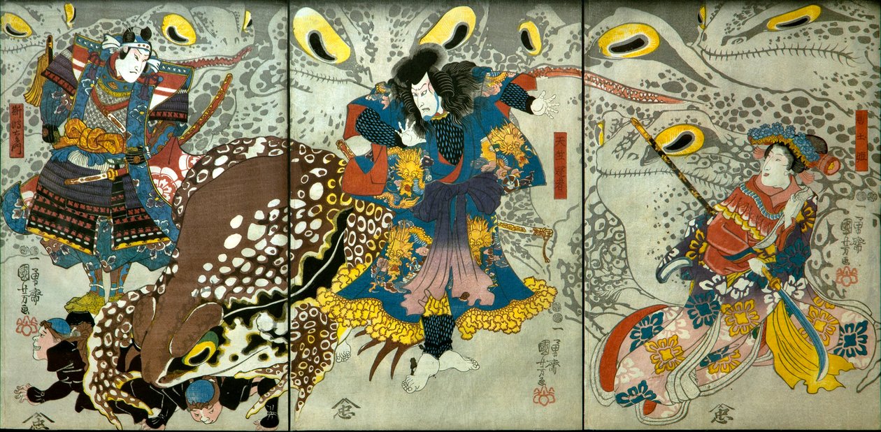 Bandō Shiuka prinsessa Morokoshia tekijältä Utagawa Kuniyoshi