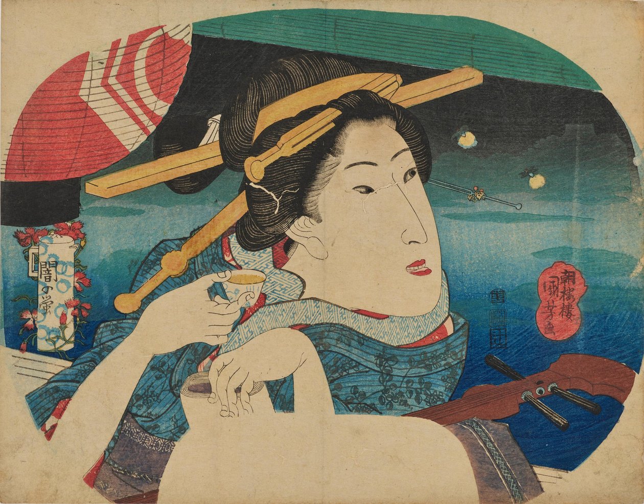 Kauneus ja tulikärpänen tekijältä Utagawa Kuniyoshi