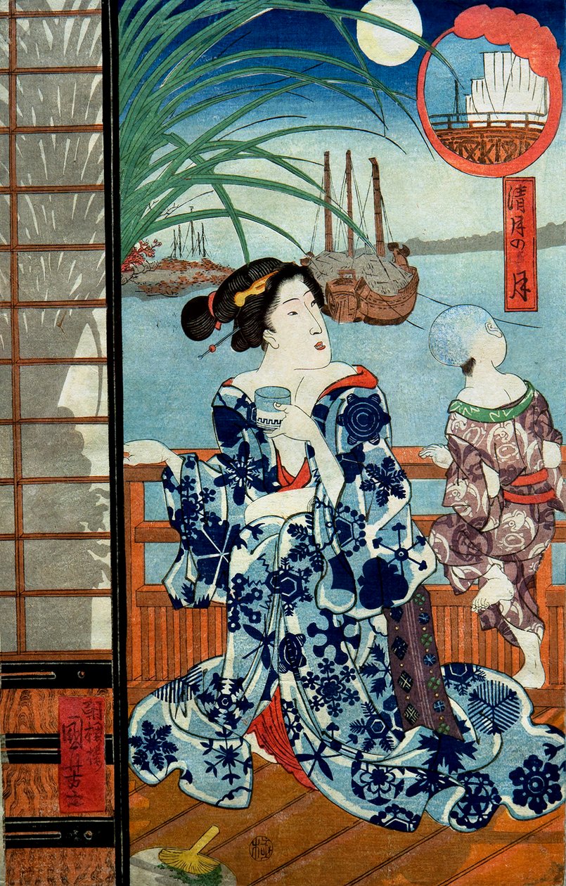 Cairr on myös joukkueen jäsen (Kiyotsukin kanssa) (maksa-adzuki-papu) tekijältä Utagawa Kuniyoshi