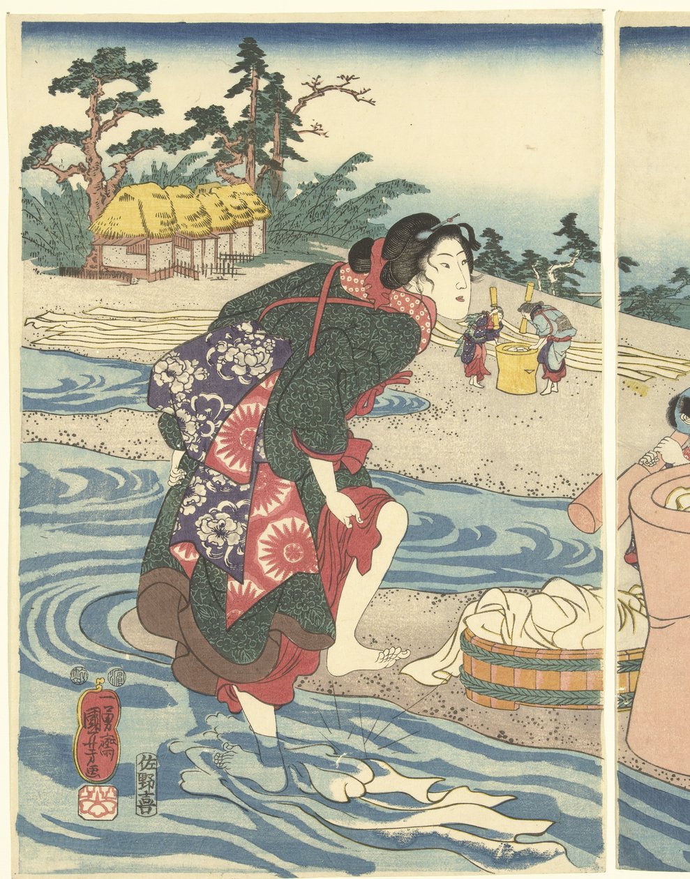 D echo suit ta Mari VIE Rin pro Vinci em USA is tekijältä Utagawa Kuniyoshi