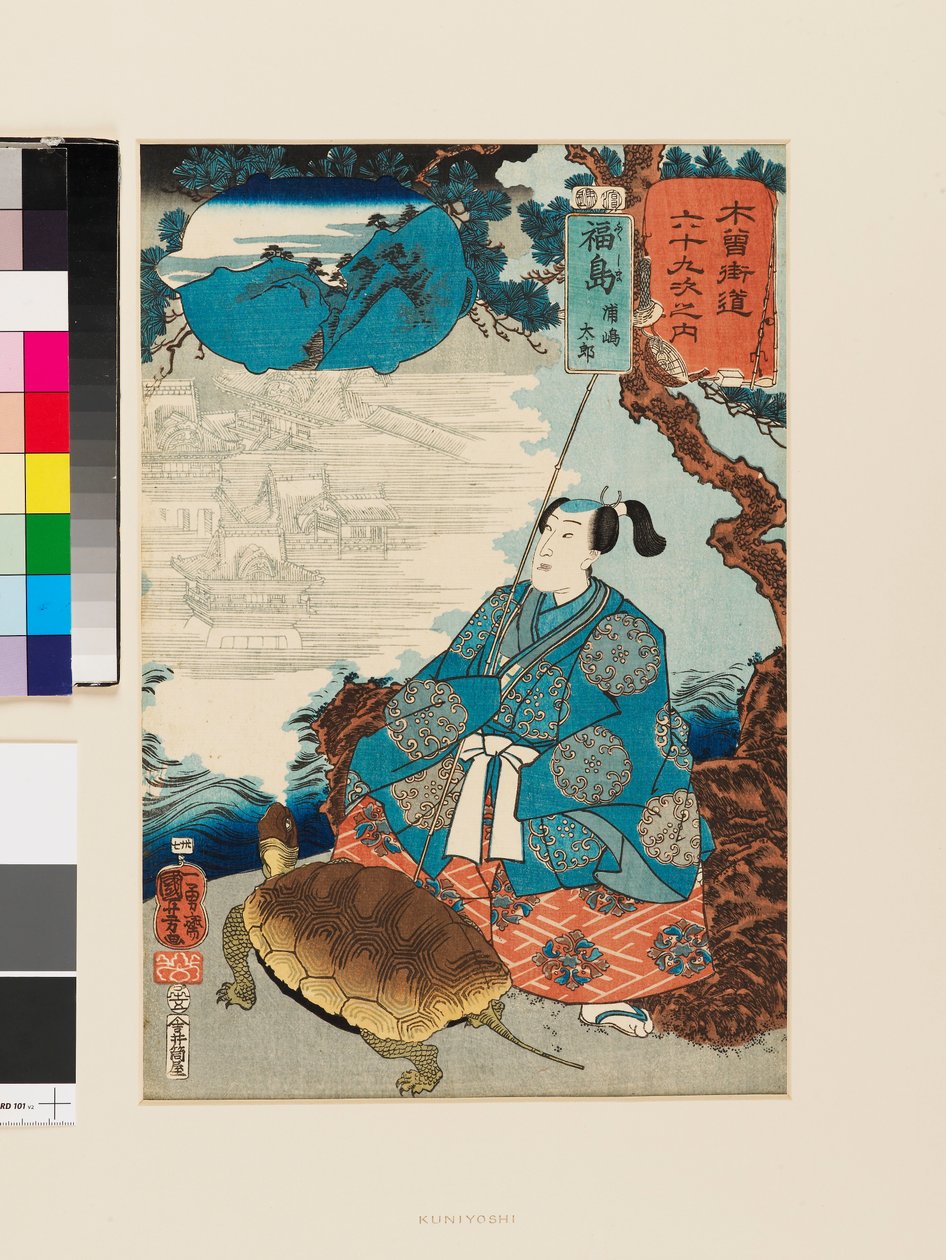 Fukushima: Urashima Tarō tekijältä Utagawa Kuniyoshi