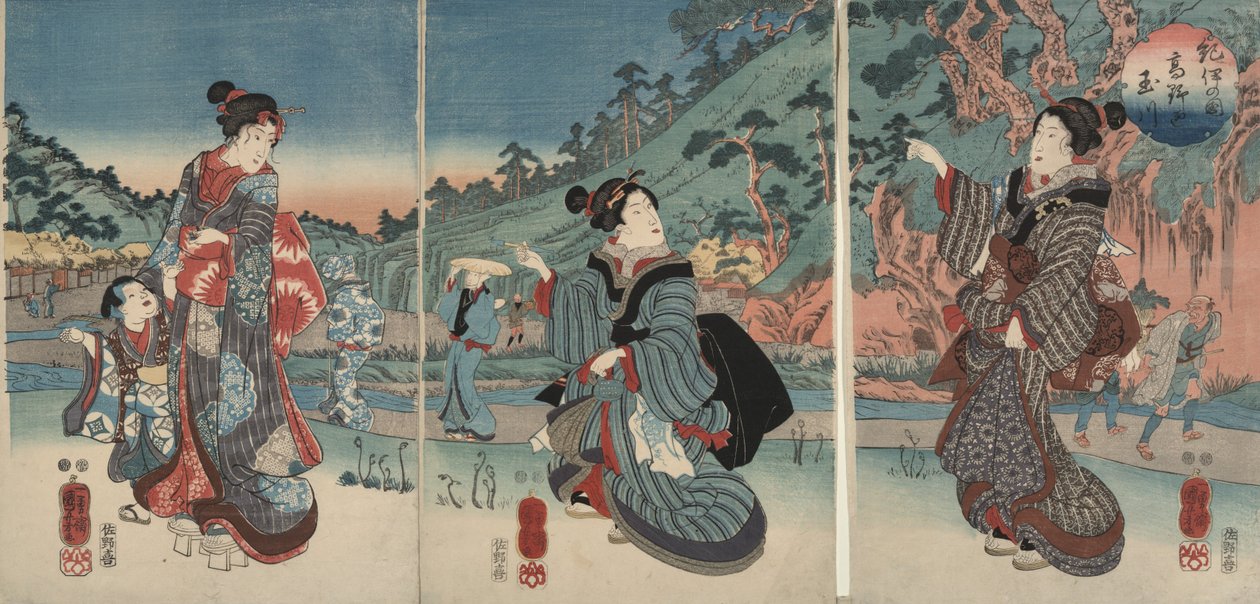 Kōyan Jewel-joki Kii-maakunnassa tekijältä Utagawa Kuniyoshi