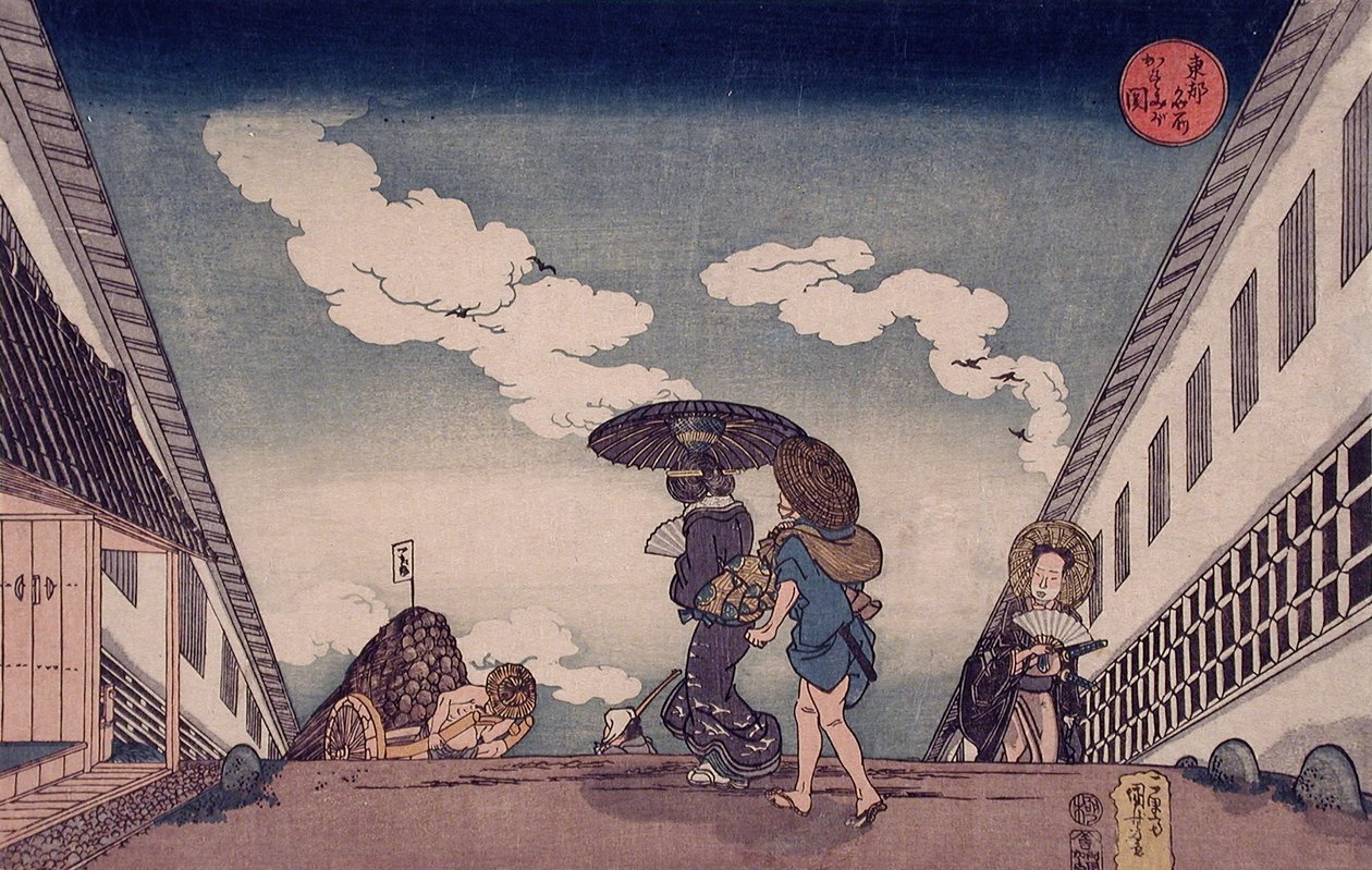 Kasumigaseki tekijältä Utagawa Kuniyoshi