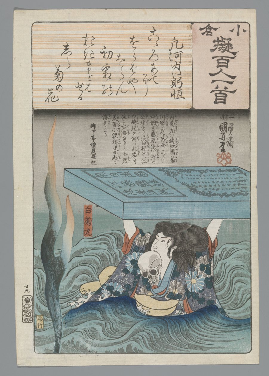 Ogura Imitation of the Satan runs (sarjan nimi) tekijältä Utagawa Kuniyoshi