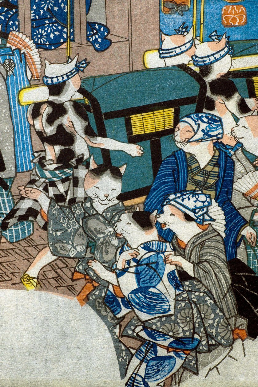 Vaalea kuu tekijältä Utagawa Kuniyoshi