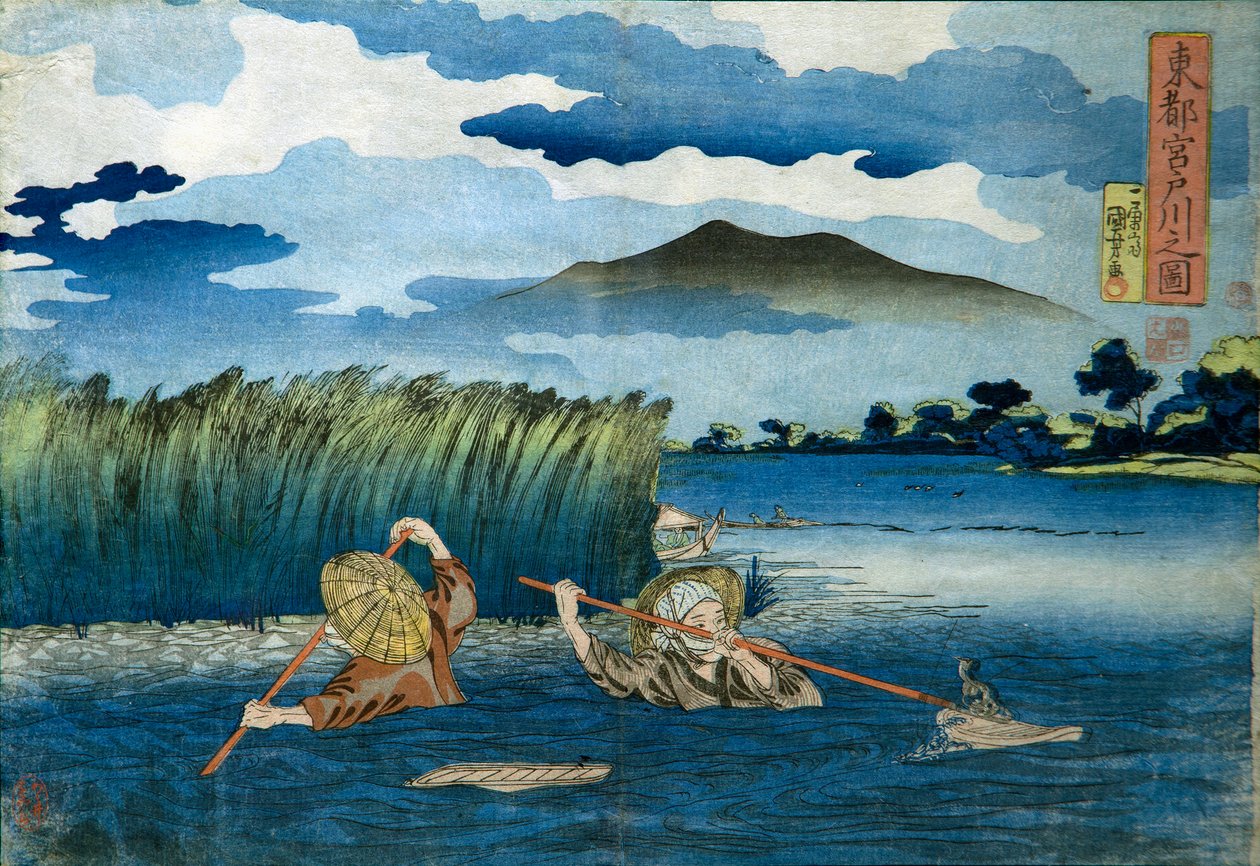 Kuva Miyato-joesta tekijältä Utagawa Kuniyoshi