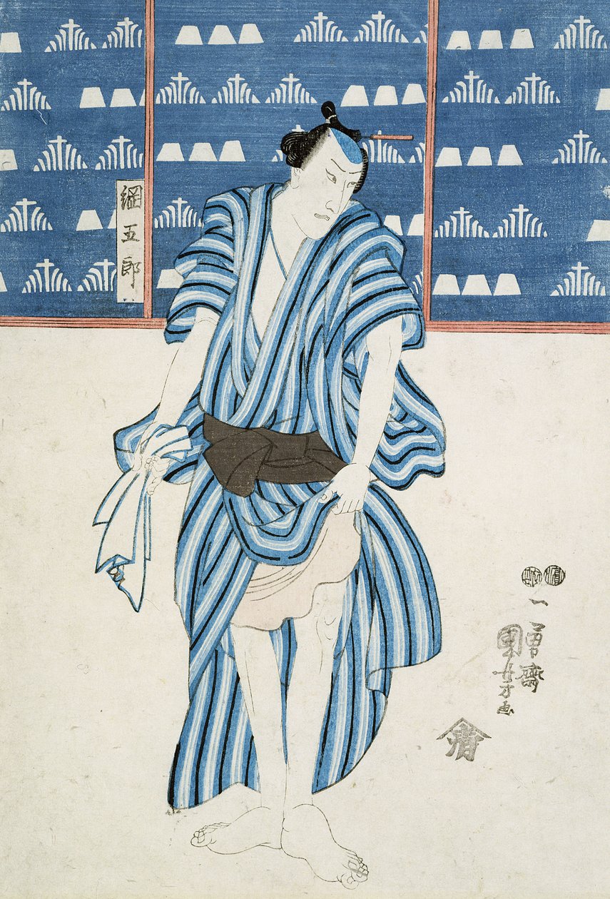 Tunagoren muotokuva (puukiviprintti) tekijältä Utagawa Kuniyoshi