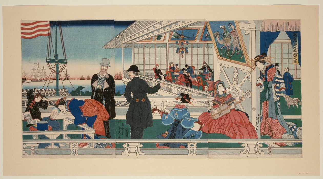 Ann American Mel Kanche Part 1 Jäsen Yokohama tekijältä Utagawa Sadahide
