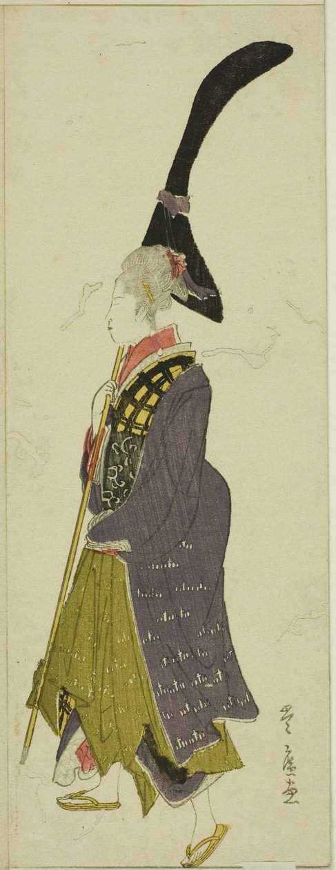Parodia daimyokulkueesta tekijältä Utagawa Toyohiro