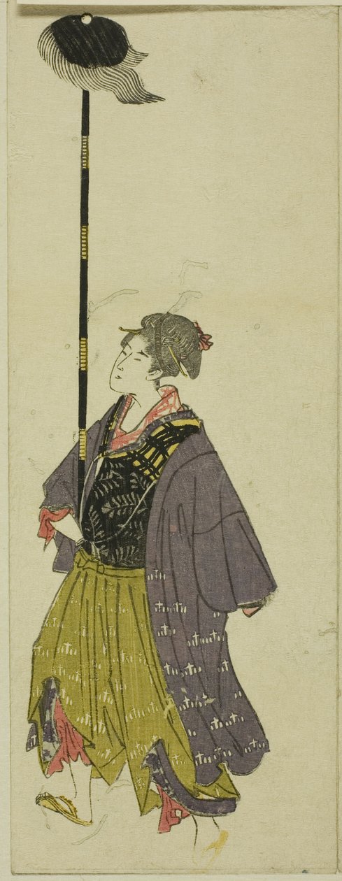 Parodia daimyokulkueesta tekijältä Utagawa Toyohiro