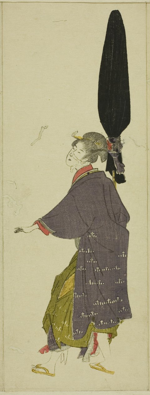 Parodia daimyokulkueesta tekijältä Utagawa Toyohiro