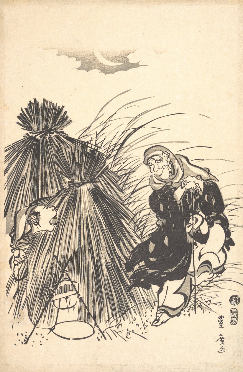 Ketun ansassa, 1808. tekijältä Utagawa Toyohiro