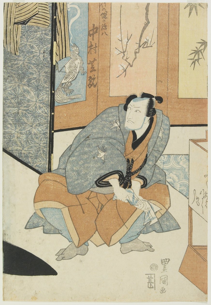 Näyttelijä Nakamura Shikan Takenozukan Magohachina tekijältä Utagawa Toyokuni