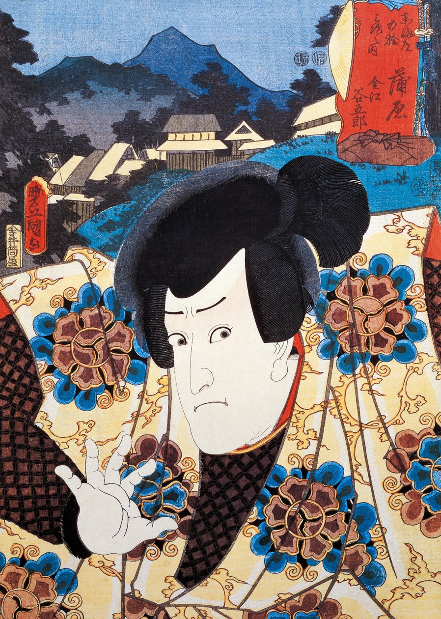 Muotokuva Kabuki-teatterista, Ukiyo-taidevedos, Utagawa Toyokuni (1769-1825), Edo Perio d tekijältä Utagawa Toyokuni