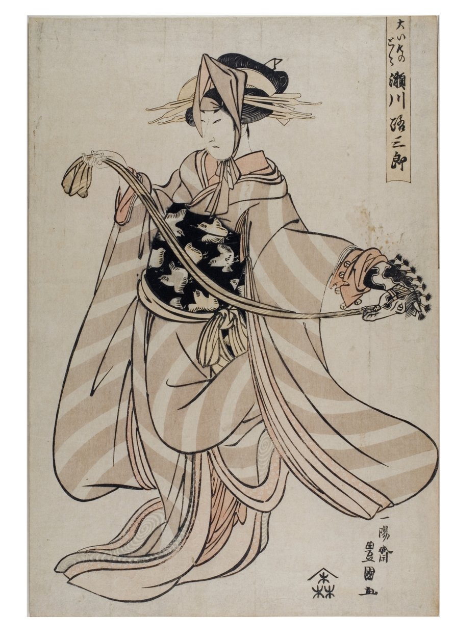 Näyttelijä Segawa Michisaburo, noin 1804-1806 (puupiirros paperille). tekijältä Utagawa Toyokuni