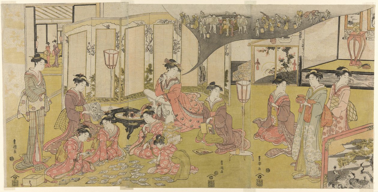 Korttipeli tekijältä Utagawa Toyokuni I