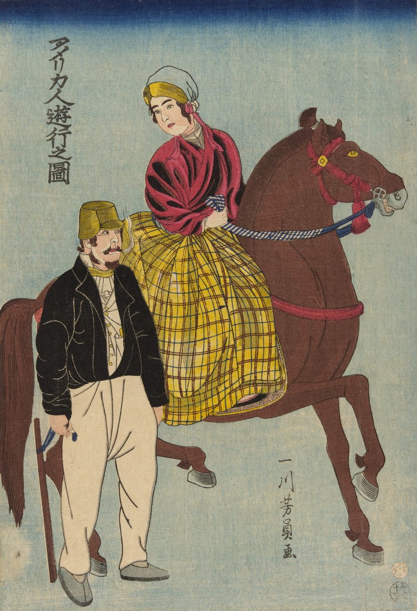 Amerikkalaiset retkellä tekijältä Utagawa Yoshikazu