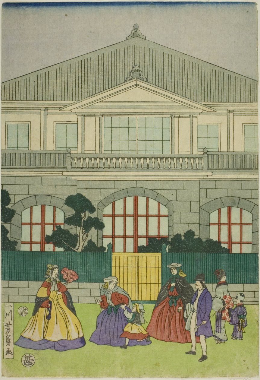 Raitiovaunu takaisin f F line ch kauppias t po RT of Yokohama tekijältä Utagawa Yoshikazu