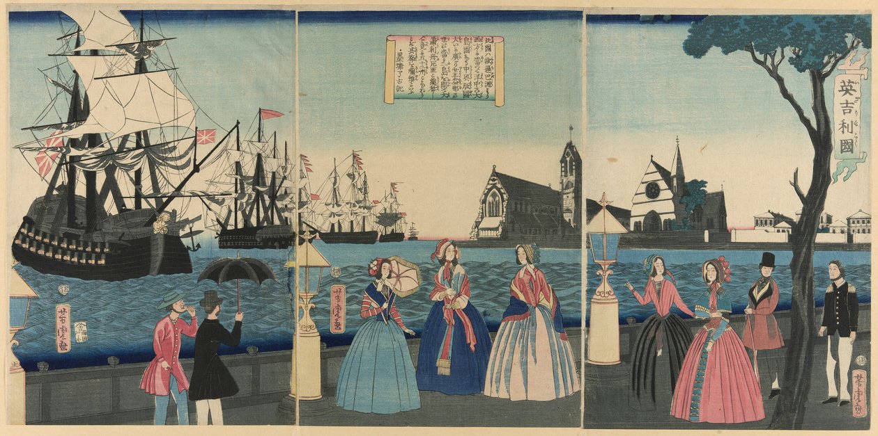 Yen gan d (Britannian maa) tekijältä Utagawa Yoshitora