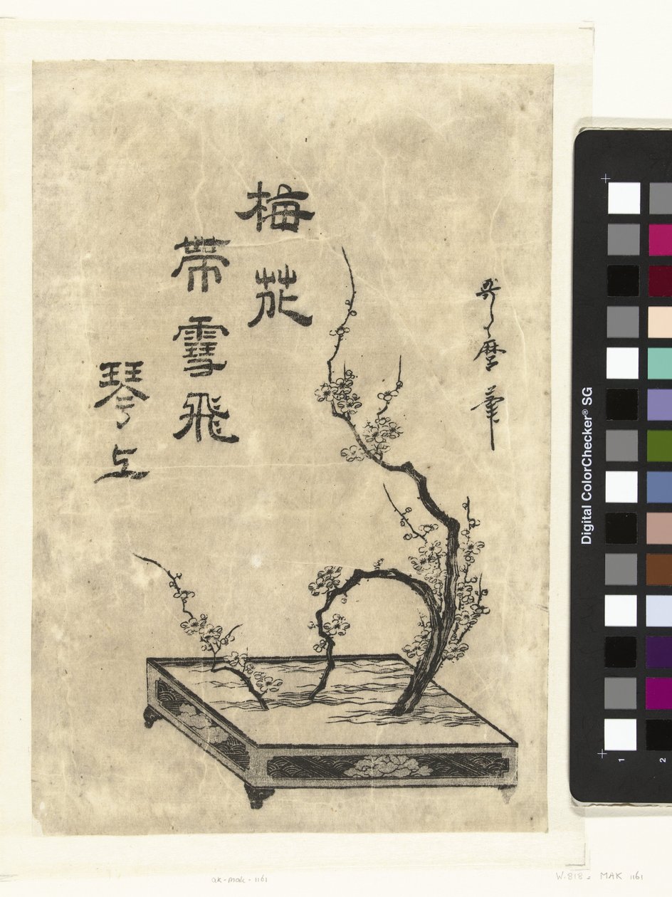 luumun oksia tekijältä Utamaro (II) , Kitagawa (attributed to)