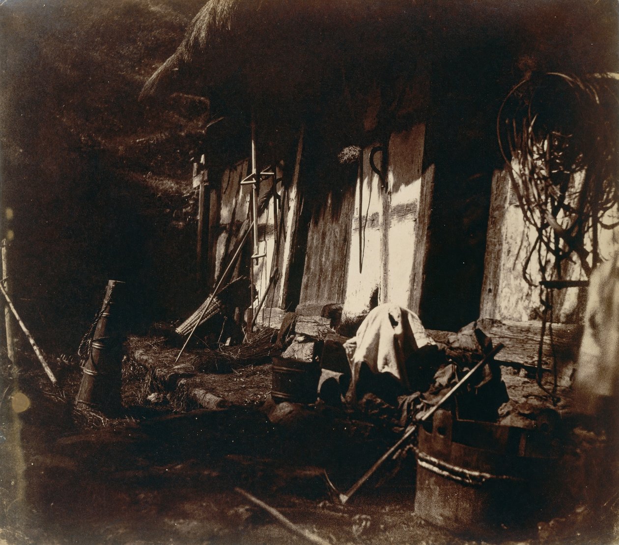 [Farmyard Scene], 1850-54. tekijältä V. Dijon