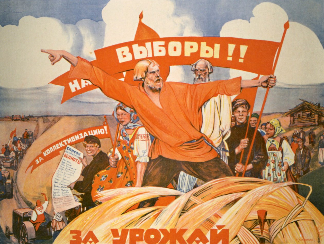 Venäjän propagandajuliste tekijältä V. Kostianitsyn