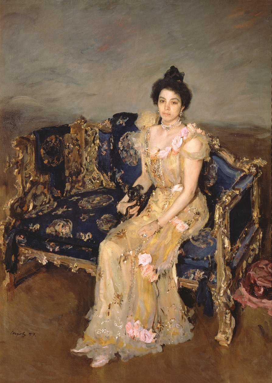Sofia Mihailovna Botkinan muotokuva, 1899 tekijältä Valentin Aleksandrovich Serov