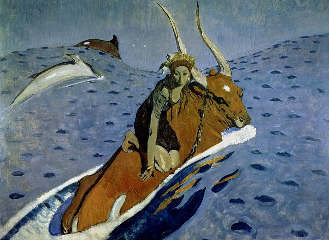 Europan raiskaus, 1910 tekijältä Valentin Aleksandrovich Serov