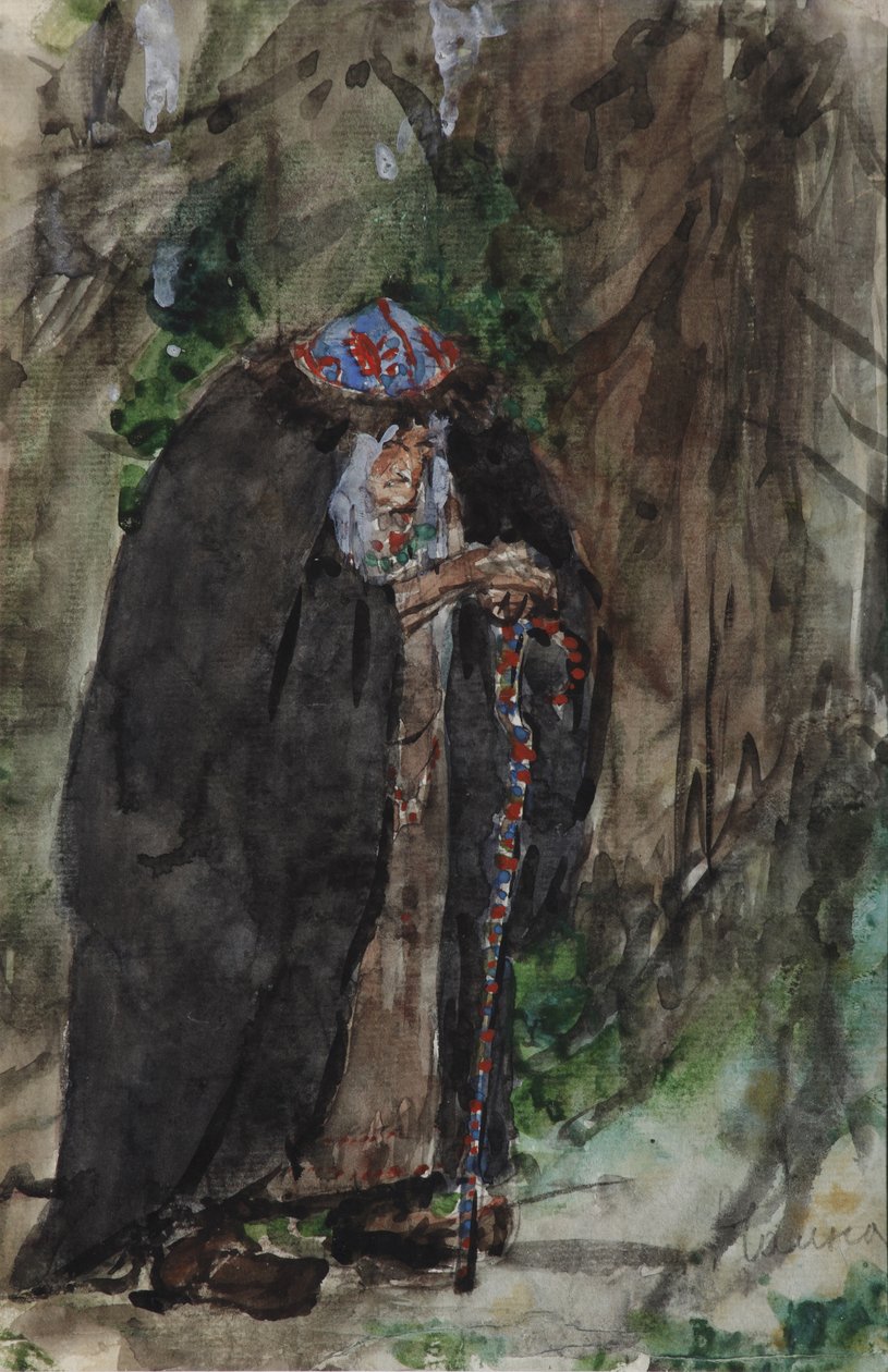 Naina. Pukusuunnittelu M. Glinkan oopperaan Ruslan ja Ljudmila tekijältä Valentin Aleksandrovich Serov