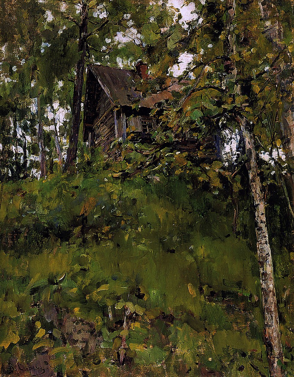 Vanha kylpylä Domotkanovossa, 1888 tekijältä Valentin Aleksandrovich Serov