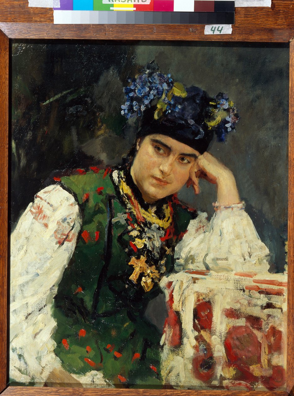 Sofia Dragomirovin muotokuva (Sofia Mihailovna Dragomirov tekijältä Valentin Aleksandrovich Serov