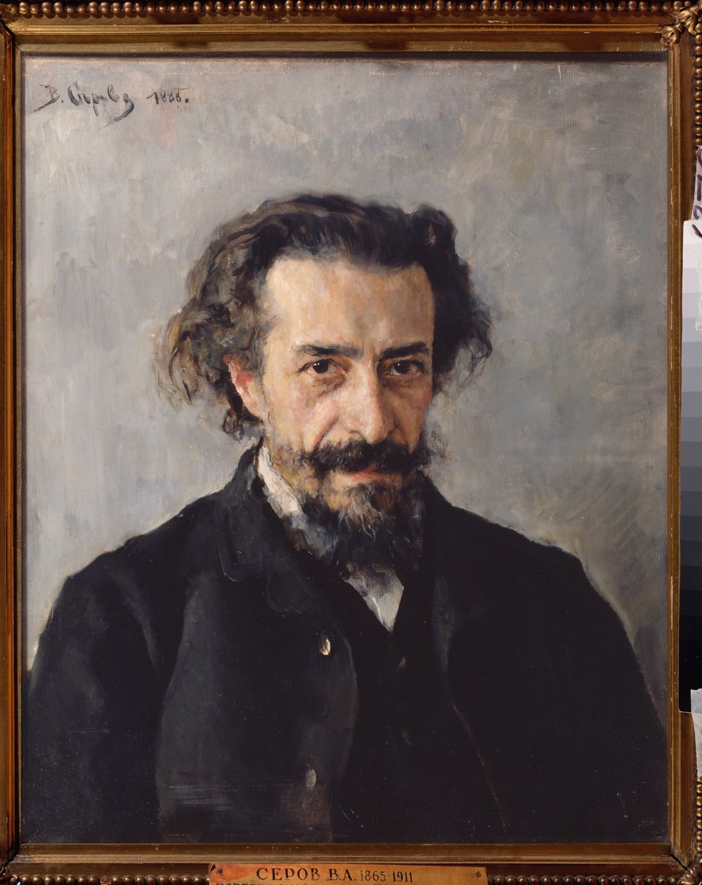Säveltäjä Pavel Ivanovich Blarambergin (1841-1908) muotokuva. Valentin Aleksandrovich Serovin (1865-1911) maalaus öljy kankaalle tekijältä Valentin Aleksandrovich Serov