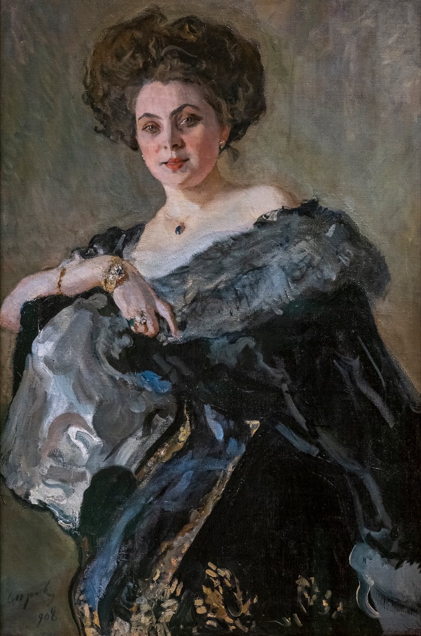 Evdokia Sergeevna Morozovan muotokuva tekijältä Valentin Aleksandrovich Serov