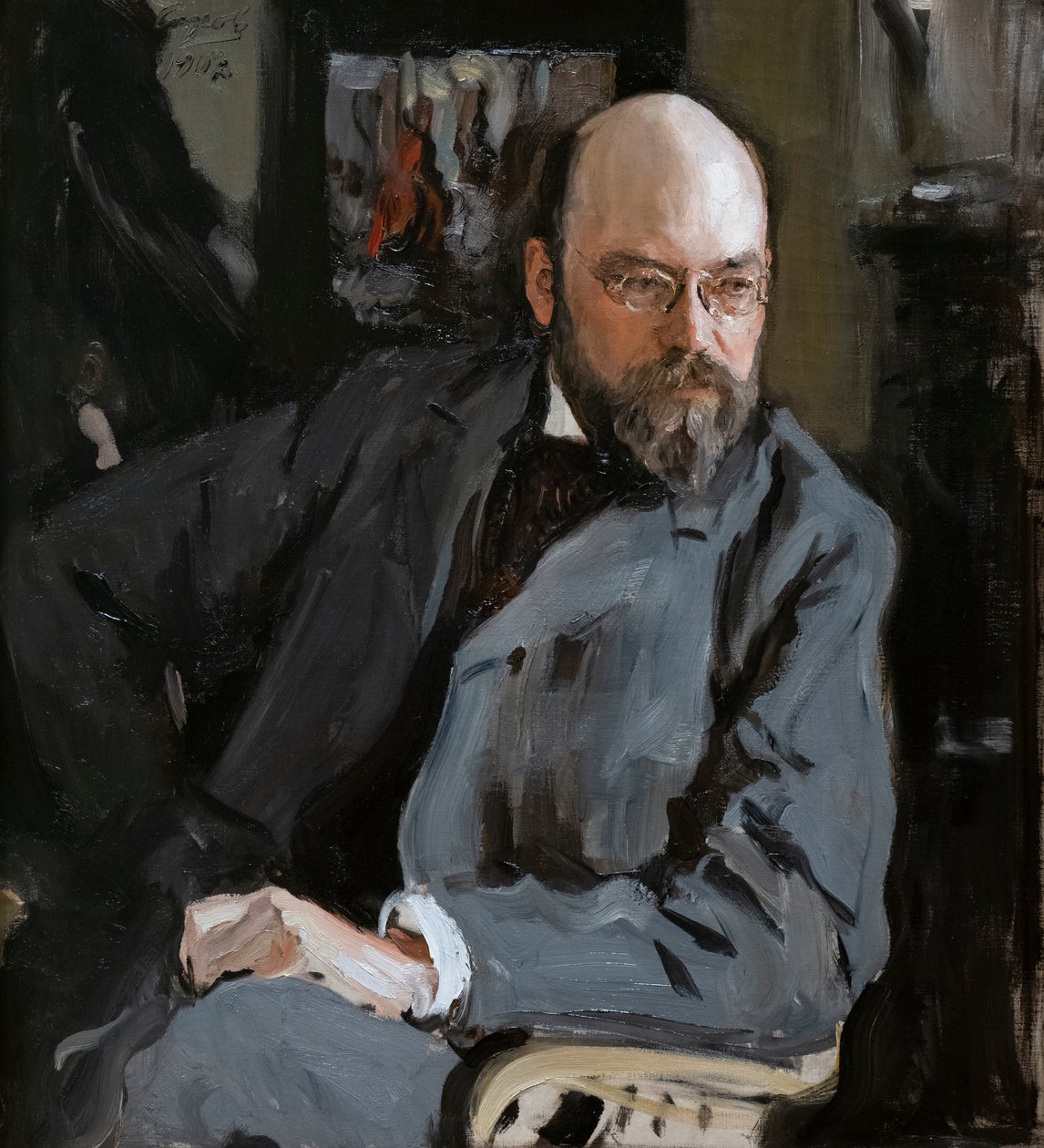 Ilja Ostroukhovin muotokuva tekijältä Valentin Aleksandrovich Serov