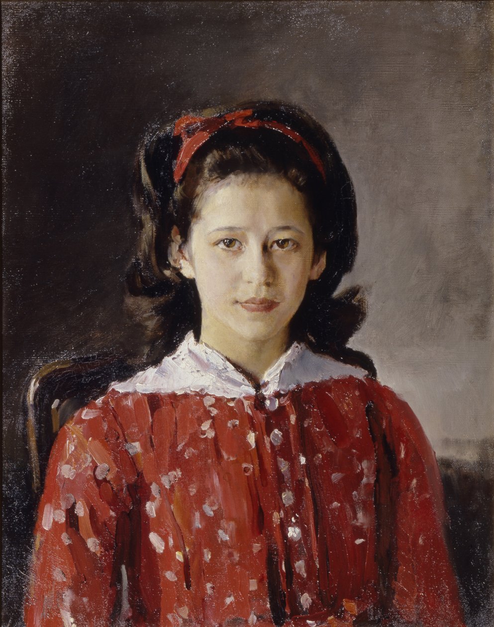 Ljudmila Anatoljevna Mamontovan muotokuva 1874-1937, 1884 tekijältä Valentin Aleksandrovich Serov