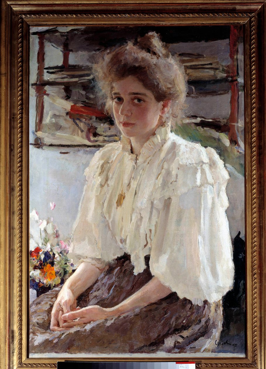 Madame Lwoffin (1864-1955) muotokuva, s. Maria Yakovlena Simonovich, taiteilijan serkku tekijältä Valentin Aleksandrovich Serov