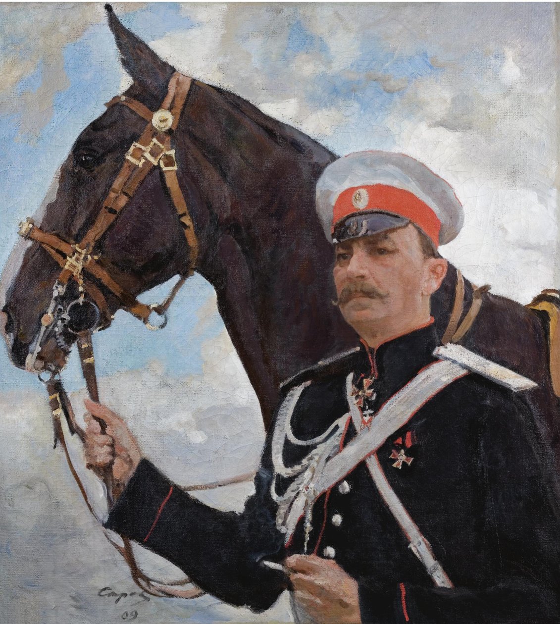 Prinssi Felix Jusupovin muotokuva, kreivi Sumarokov-Elston 1856-1928, 1909 tekijältä Valentin Aleksandrovich Serov