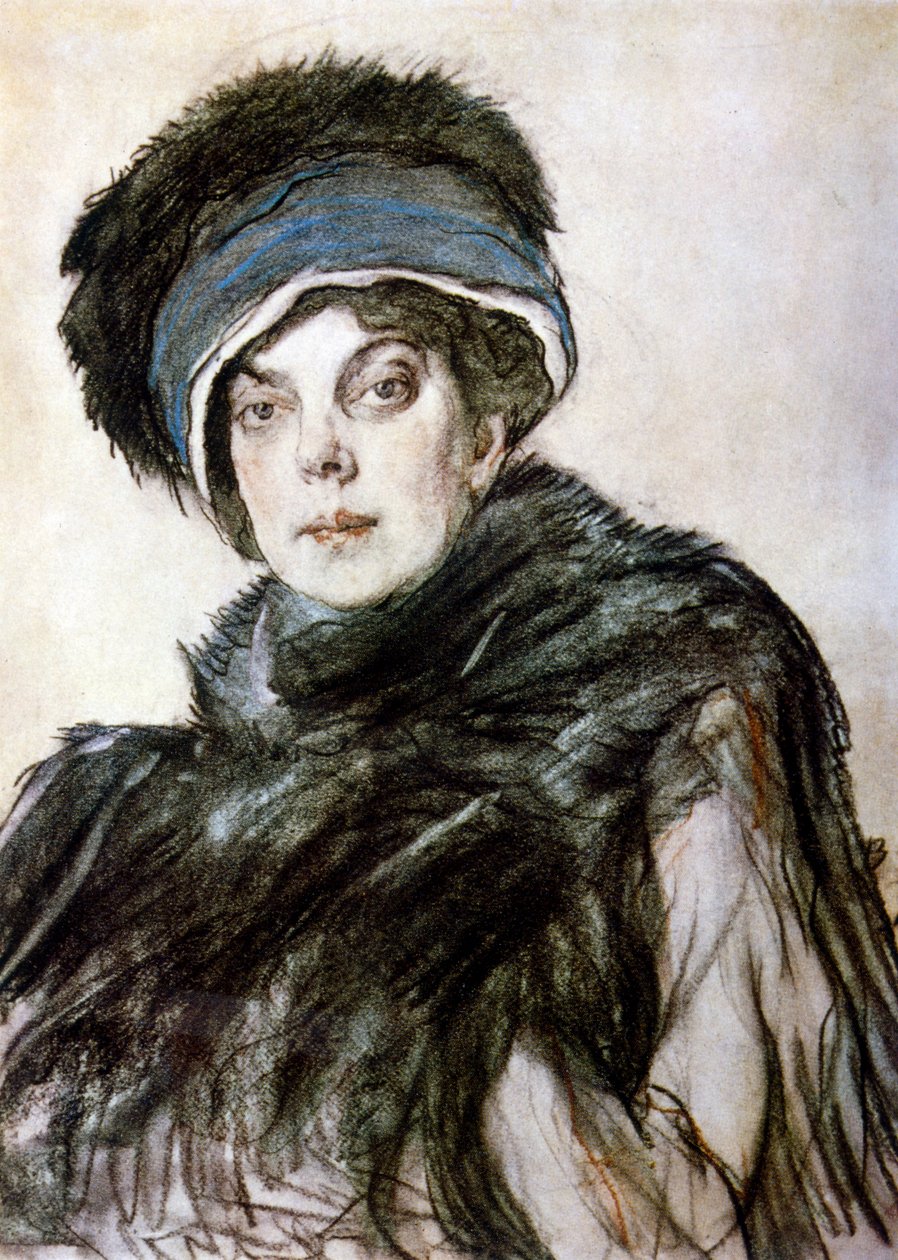 Prinsessa Olga Orlovan muotokuva tekijältä Valentin Aleksandrovich Serov
