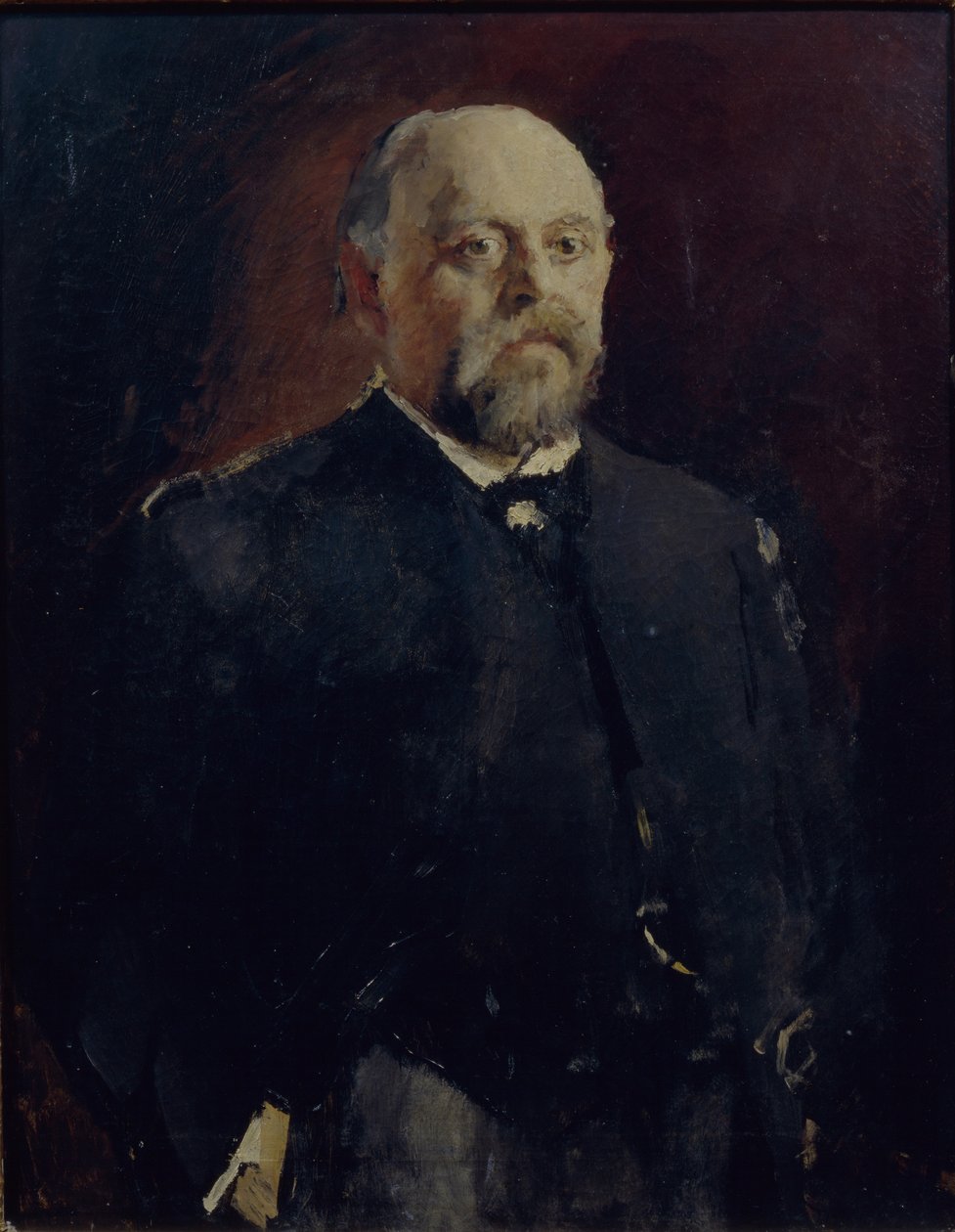 Sava Mamontovin muotokuva 1841-1918, 1890 tekijältä Valentin Aleksandrovich Serov