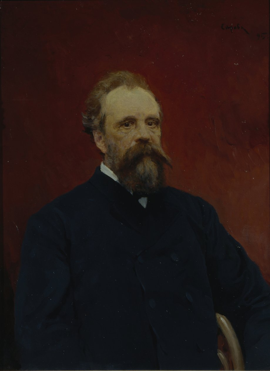 Sergei Mihailovitš Tretjakovin muotokuva 1834-1892, 1895 tekijältä Valentin Aleksandrovich Serov