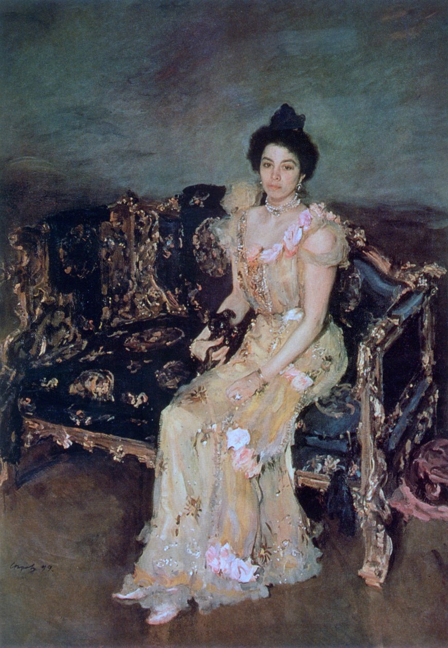 Sofia Mihailovna Botkinan muotokuva, 1899. tekijältä Valentin Aleksandrovich Serov