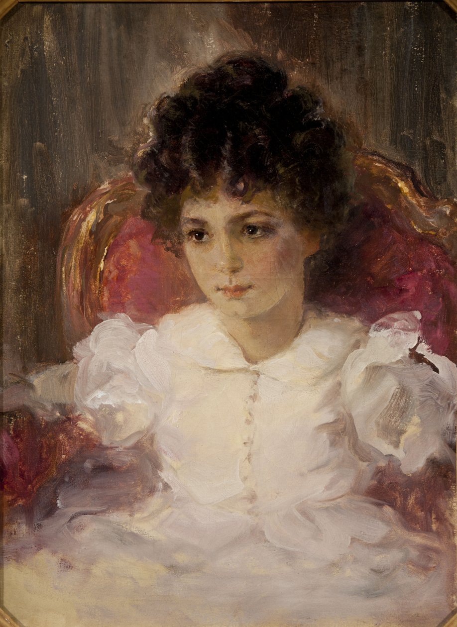 Muotokuva Tatjana Sergeevna Khokhlovasta, Botkina 1897-1985 lapsena tekijältä Valentin Aleksandrovich Serov