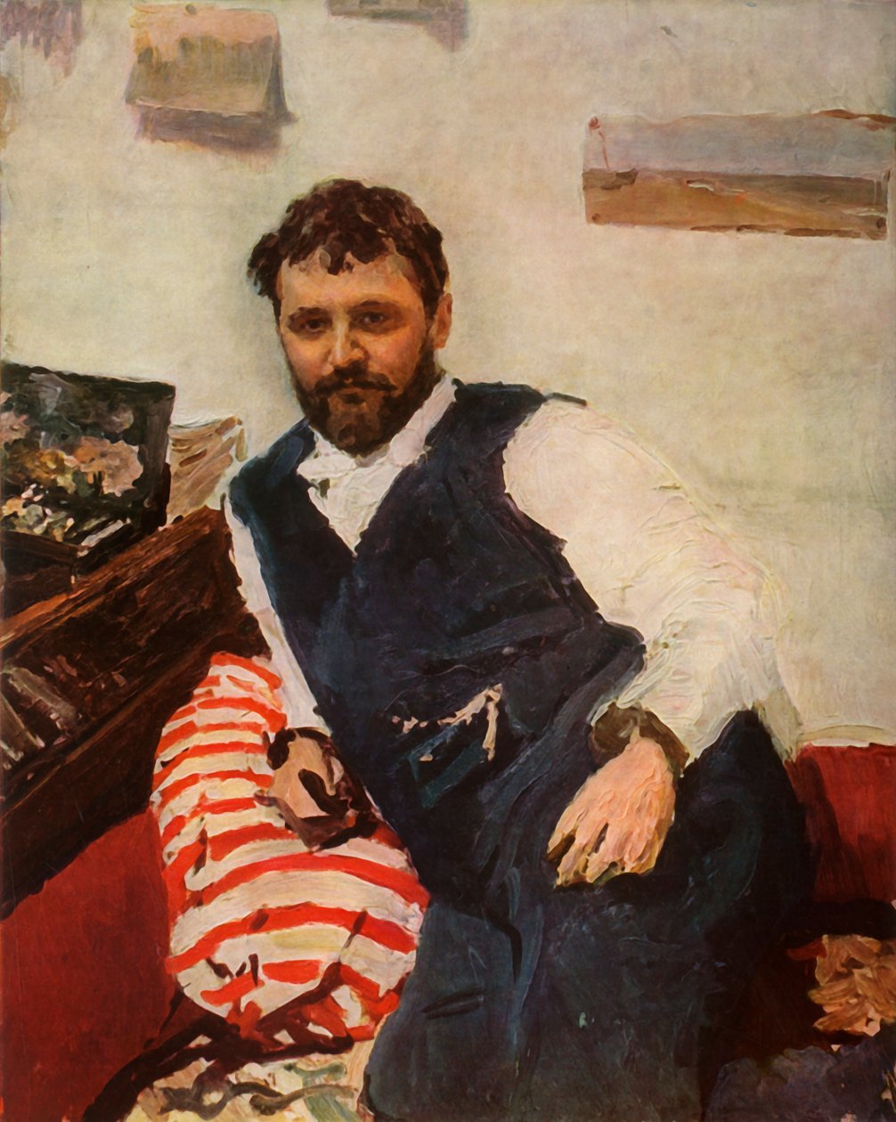 Taidemaalari Konstantin Aleksandrevitš Korovinin muotokuva, 1891, 1965. tekijältä Valentin Aleksandrovich Serov