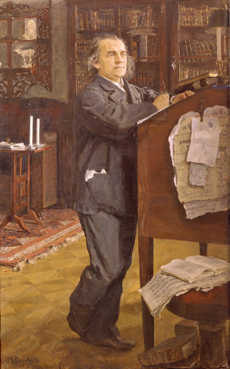 Säveltäjä Aleksanteri Serovin muotokuva 1820-1871, 1889 tekijältä Valentin Aleksandrovich Serov