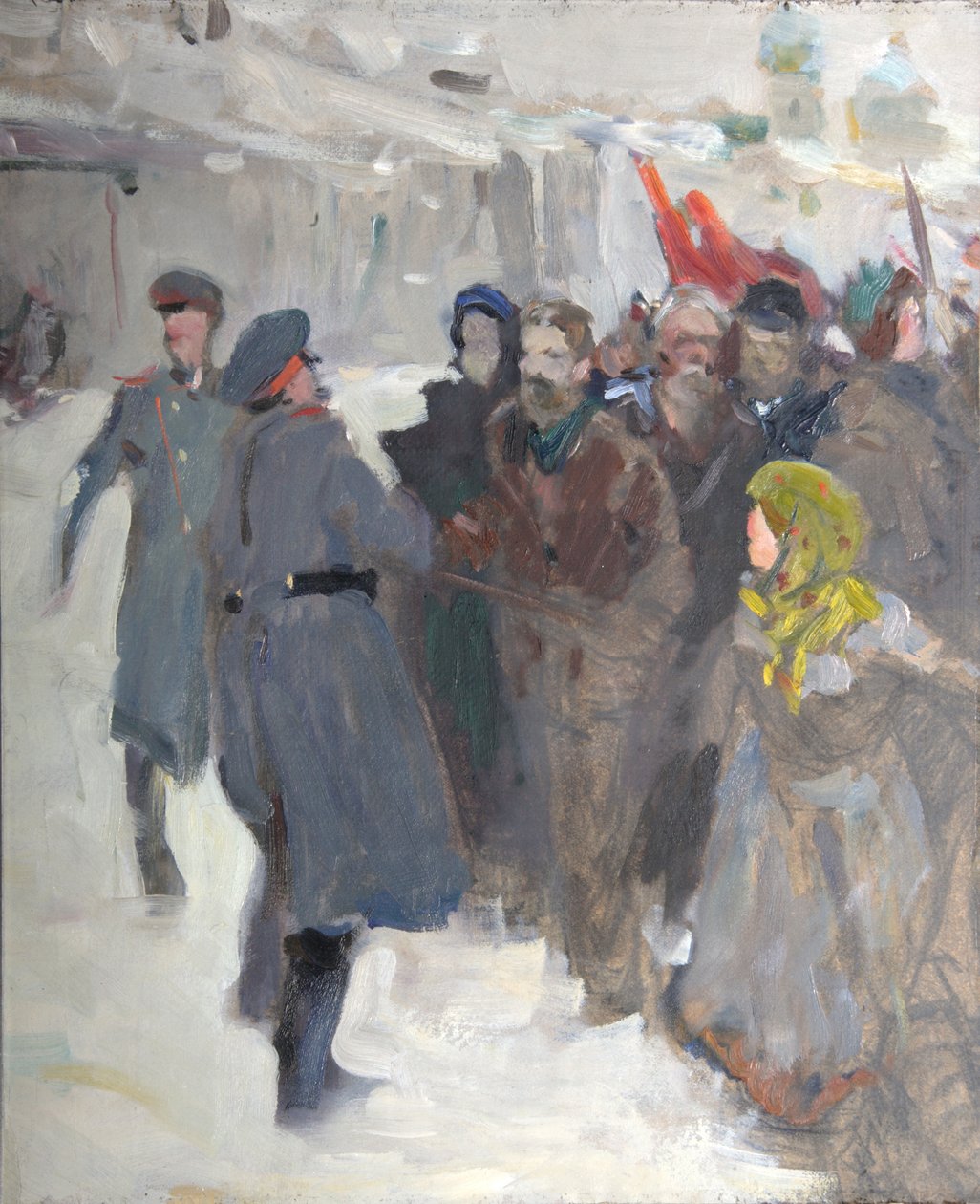Vallankumouksellinen mielenosoitus, 1906 tekijältä Valentin Aleksandrovich Serov