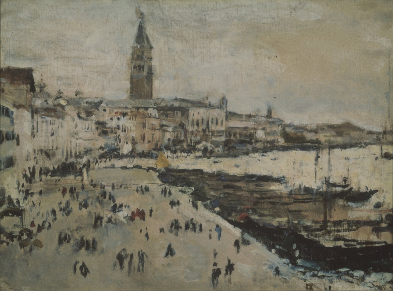 Schiavonin laituri Venetsiassa tekijältä Valentin Aleksandrovich Serov