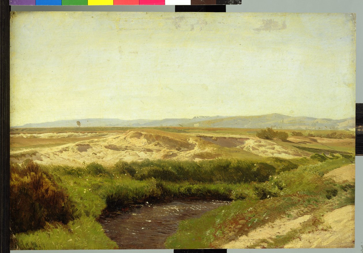 Luneburgin nummella, 1887 (öljy paperille) tekijältä Valentin Ruths