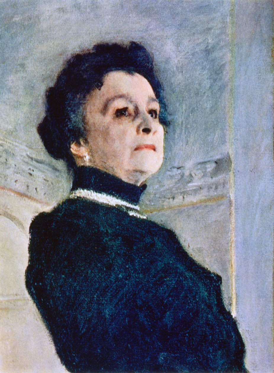 Yksityiskohta "Maria Nikolaevna Ermolovin muotokuva", 1905 tekijältä Valentin Serov
