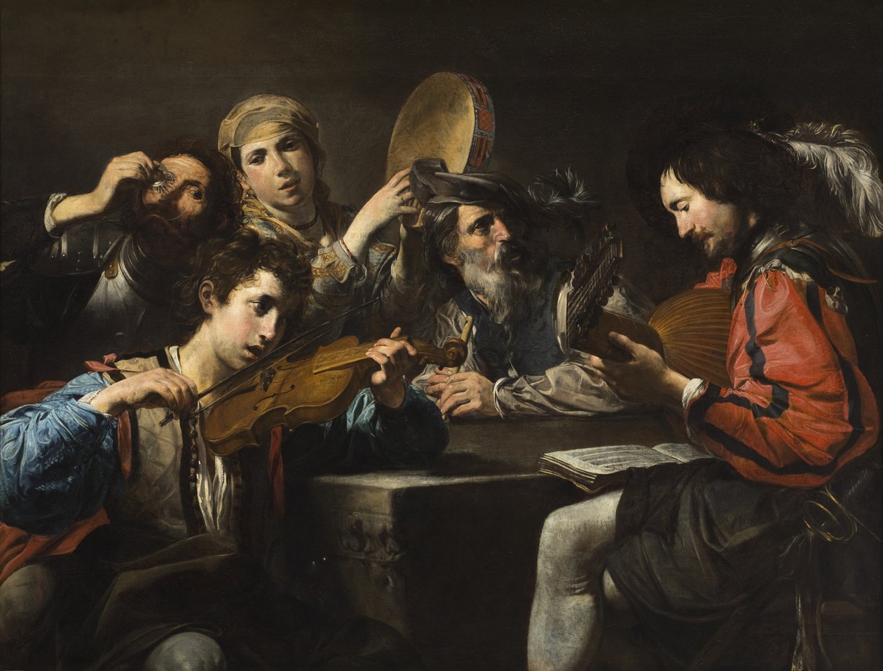 Musiikkiseurue tekijältä Valentin de Boulogne