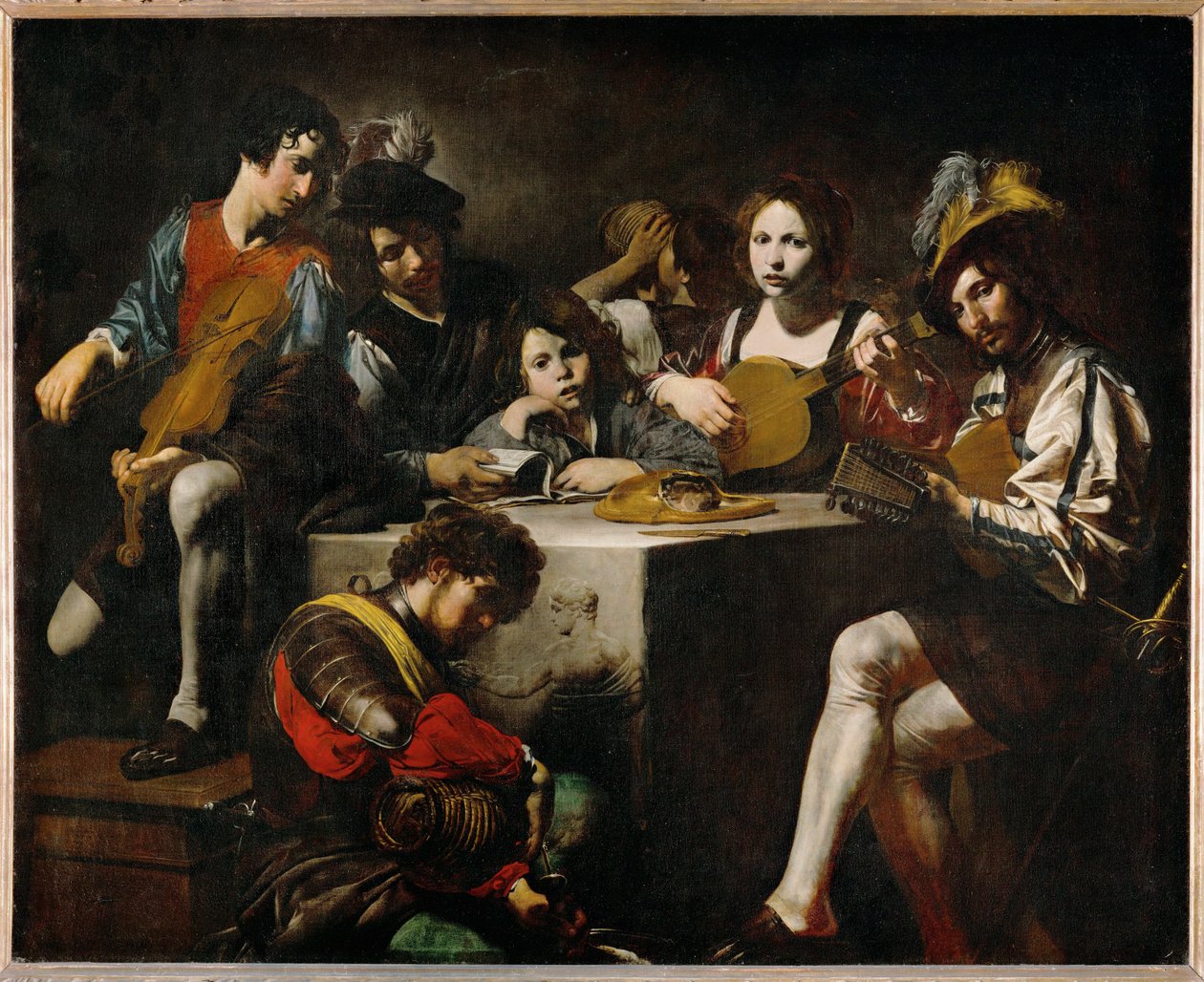 Concert au bas-relief-konsertti ... tekijältä Valentin de Boulogne
